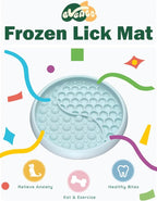 Lick Mat for Dogs, Silicone Slow Feeder Licking Mat with Non-Slip Suction Cups, Freeze-Friendly Lick Bowl for Enrichment Play, Anxiety Relief & Keeps Busy (6.0" x 1.0" Mint Green)