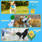 Dog Toys No Stuffing, 8 Pack Dog Squeaky Toy, Crinkle Plush Chew Toy for Small, Medium Breeds, Flat Stuffless Puppy Cute Durable Interactive Toys for Aggressive Chewers