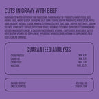 A Strong Heart Wet Dog Food, Cuts in Gravy with Beef - 13.2 oz Cans (Pack of 12), Made in The USA with Real Beef