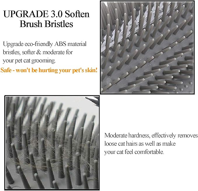 Kingtree Cat Corner Scratcher Self Groomer with Catnip, 2 Pack Softer Cat Face Scratchers Wall Corner Grooming Massage Combs for Long & Short Fur Cats