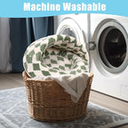 Dog Beds for Small Dogs, Cat Bed Cave, Washable Cute Cat Bed, Cozy Nook Pet Bed for Dogs or Cats, Anti-Slip Puppy Bed Fits up to 12 lbs Pets(Grid Green, 20" x 20")