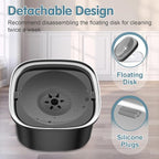 UPSKY 3L Dog Water Bowl 101oz Stainless Steel No Spill Large Capacity Dog Food Water Bowl Slow Water Feeder, Spill Proof Pet Water Dispenser Vehicle Carried Travel Water Bowls