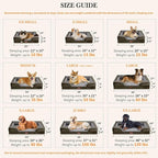 Comfort Expression XXL Orthopedic Dog Bed for Extra Large Dogs, Waterproof Orthopedic Foam Dogs Beds, Washable Dog Sofa Bed with Non-Slip Bottom & Removable Cover(XX-Large,Dark Green)