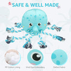 SCENEREAL Dog Water Toy for Small Medium Dogs- Floating Dog Toys Squeaky Toys for Pool Fetch, Octopus Shape Durable Rope Interactive Pet Chew Toy Summer Outdoor Interactive Play