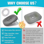 UPSKY 4L Dog Water Bowl 135oz No Spill Dog Bowl Extra Large Capacity Slow Drinking Water Feeder, Splash Proof Pet Water Dispenser Vehicle Carried Travel Water Floating Bowl for Dogs, Cats