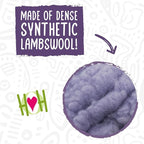 HuggleHounds Plush Bone Dog Toy - Dog Fuzzy Bone Toy, Durable Stuffed Soft Fleece for Large Breeds, Puppies, Faux Sheepskin - 12" HuggleHug & 2 Fl Oz Lavender Spray