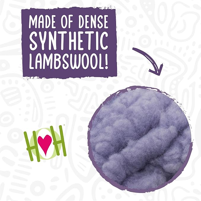 HuggleHounds Plush Bone Dog Toy - Dog Fuzzy Bone Toy, Durable Stuffed Soft Fleece for Large Breeds, Puppies, Faux Sheepskin - 12" HuggleHug & 2 Fl Oz Lavender Spray