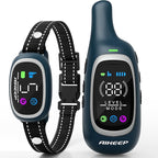 2-in-1 Dog Shock Collar and Bark Collar for Dogs – 3300FT Dog Training Collar with Remote, IP67 Waterproof e Collar with Anti-Bark/Beep/Vibration/Shock Modes for Small Medium Large Dog(8-120Lbs)