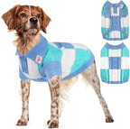 Pullover Dog Sweater,Half Chest Lapel Design Pet Sweaters for Dogs Boys or Girls,Pet Knitted Dog Clothes,Pet Clothing,Suitable for Various Sizes or Breeds Dogs Sweaters(Blue Group,2XL)