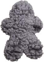 HuggleHounds Plush Dog Toy - Fuzzy Dog Toy, Plush, Soft Fleece, Interactive, Durable, For Small and Large Breeds, Puppy Toy - HuggleFleece Man, Grey