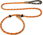 lynxking Slip Lead Dog Leash Reflective, Heavy Duty Comfortable Strong Rope for Large Medium Small Dogs No Pull Pet Training (Orange, 2PCS Large 1/2in x 6ft)