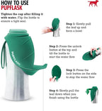 PupFlask Large Dog Water Bottle | 27 or 40 OZ Stainless Steel | Convenient Dog Drink Dispenser | Puppy Travel Water Bowl | Portable Pet Hydration Bottle | Leak Proof | Perfect Size for All Breeds