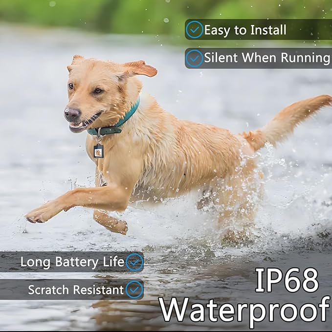 Smart Pet Tag with E-Ink Screen – Personalized Info & Image Display – Waterproof, Durable, No Subscription – Easy Update via Free App – Tap to Switch Hidden Contact & Image – for Dogs & Cats