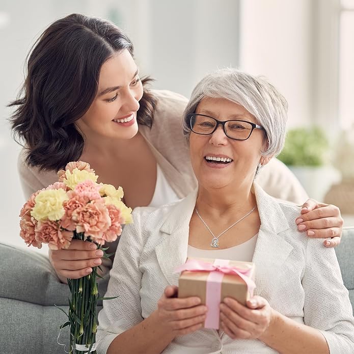 Black Cat/Fox/Owl/Panda/Butterfly/Cat/Dog Paw Print/Mushroom for Women Sterling Silver Animal Pendant Necklace Jewelry Christmas Birthday Gifts for Couples Sisters