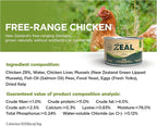 ZEAL New Zealand Canned Wet Dog Food – High Protein, Pure Nutrition, Grain-Free with Superfoods (Chicken, 6oz Can, 12-Pack Tray)