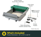 Pet Zone Smart Scoop Litter Box Value Pack, Self Cleaning, Hands-Free Large Litter Box, Easy to Clean