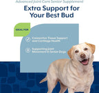 NaturVet Senior Advanced Joint Health Dog Supplement – Includes Glucosamine, MSM, Chondroitin, Collagen – Helps Supports Canine Joint Health Function – 60 Ct. Soft Chews