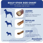 Downtown Pet Supply 6-inch Bully Sticks for Dogs, Pack of 100 - Single Ingredient, Nutrient-Rich and Odor Free Bully Sticks for Dogs - Rawhide Free Dog Chews Long Lasting and Non-Splintering