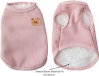 Fleece Cotton Winter Dog T-Shirts & Cats Tee Shirts Soft Breathable Sleeveless Vests for Medium Small Dogs
