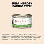 almo nature HQS Natural Wet Cat Food Tuna in Broth Pacific Style 2.47 oz (Pack of 24)