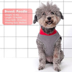 cyeollo 2 Pack Dog Fleece Sweater Stretchy Sweatshirt Vest with Reflective Stripe Pullover Jacket Lightweight Pet Dog Clothes for Small Dogs Grey & Red