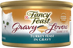 Purina Fancy Feast Gravy Lovers Turkey Feast Grilled Gourmet Cat Food in Wet Cat Food Gravy - (Pack of 24) 3 oz. Cans