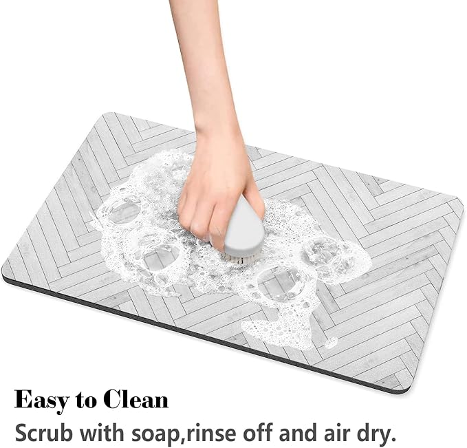 Dog Food Mats for Floors Absorbent, Pet Cat Food Mat - Quick Dry Dog Bowl Mats for Food and Water, Eco-Friendly Pet Supplies