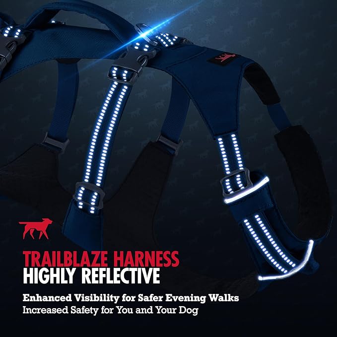 Tuff Pupper Escape Proof Dog Harness for Medium Dogs | No Pull Lightweight Adjustable Harness | No Escape Multifunctional Outdoor Pet Gear | Strong Durable Breathable | Secure Comfortable Fit