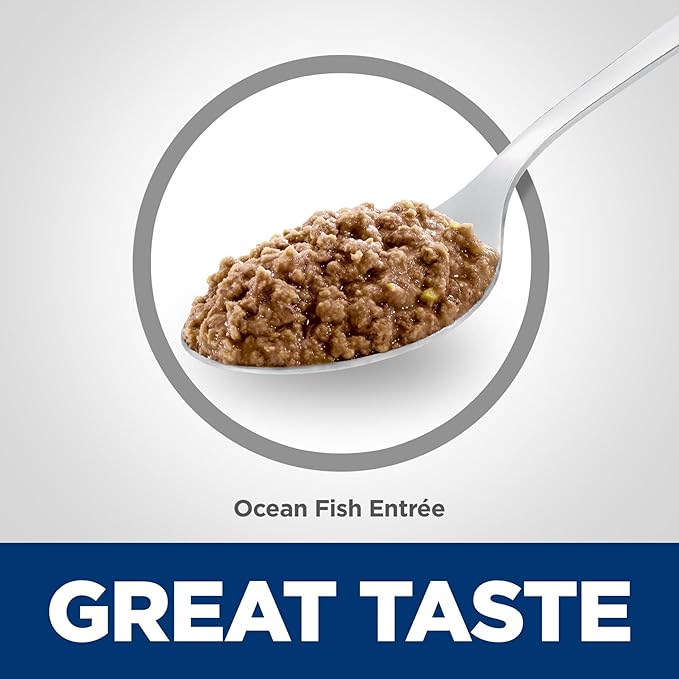 Hill's Science Diet Adult 1-6, Adult 1-6 Premium Nutrition, Wet Cat Food, Ocean Fish Minced, 2.9 oz Can, Case of 24