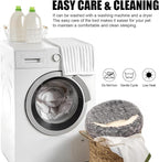 Calming Dog Beds & Cat Cave Bed with Hooded Cover,Washable Round Beds for Small Medium Pets,Anti-Slip Faux Fur Fluffy Coved Bed,Comfortable Warming Pet Bed (20 * 20inch,Grey)