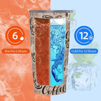 Tumbler with Lid and Straw, 20 Oz Stainless Steel Insulated Water Bottle Travel Coffee Mug