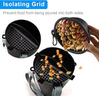 Dog Travel Water Bottle Collapsible Bowls, 2 in 1 Pet Food Container with Collapse Bowls, Outdoor Portable Water Bowls for Walking, Traveling, Camping and Hiking (Black)