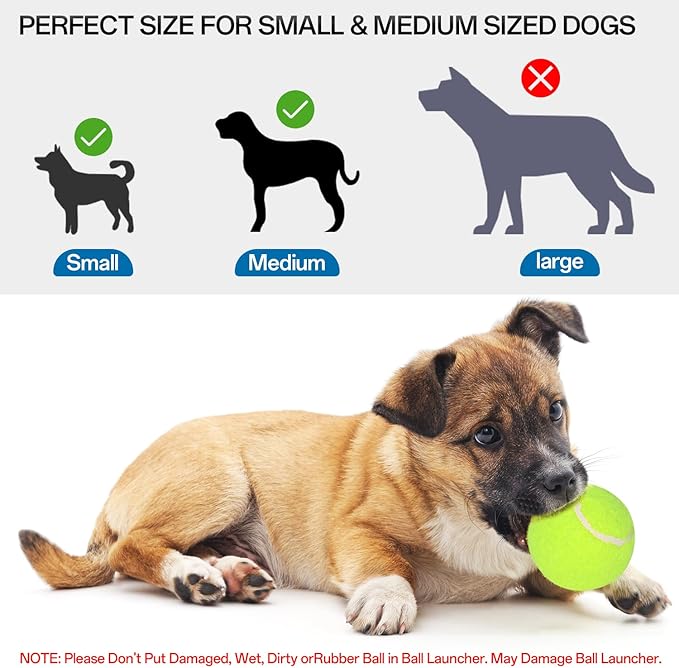 Dog Ball Thrower Launcher,Automatic Ball Launcher for Dogs with 12 Tennis Balls,Thrower Distance 10-30ft,interacive Dog Toys for Dogs Indoor/Outdoor for Small Dogs(Blue)