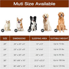 JOLLYVOGUE Dog & Cat Bed, Calming Anti-Anxiety Pet Bed for Small Dogs, Fluffy Donut Cushion for Small and Medium Pets (23")