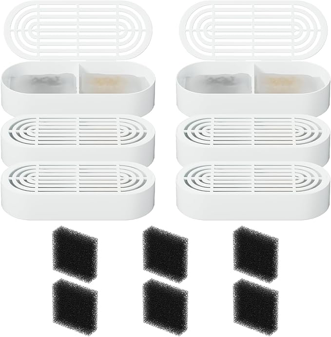 Dog Water Fountain Stainless Steel: 7L/236oz Cordless Large Dog Water Bowl Dispenser Automatic Cat Water Fountain with Deeper Drinking Area (6 Set Filters for 7L Dog Fountain)