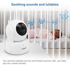 VTech VM923 Baby Monitor, 2.8” Screen, Pan-Tilt-Zoom, 1000ft Long Range, Night Vision, 2-Way Audio, Temperature Sensor, Lullabies, Secure Transmission No WiFi