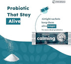 Calming Synbiotic Formula - with L-Theanine, L-Tryptophan, Probiotics, and B-Vitamins in 30 Packs