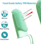 2 Pack Dog Toothbrush, 135ºSurround Bristles for Easy Teeth Cleaning, Double-Finger Toothbrush Dental Care for Puppies, Cats and Medium Pets