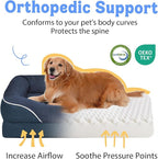 Removable Orthopedic Large Dog Bed -XL Large Dog Beds with Washable Cover and Removable Bolsters Non-Slip Bottom & Waterproof Pet Bed Sofa for Big Size Dogs