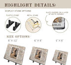 Personalized Pet Memorial Stone, Custom Dog Memorial Gifts for Loss of Dog with Photo Name Date, Dog Remembrance Gift, Loss of Dog Sympathy Gift for Dog Cat Lovers (Quote 4)