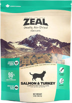 ZEAL Canada Air-Dried Salmon & Turkey Recipe for Cats - Superfood Omega-3 Rich, Dual-Protein, Grain Free, No Fillers, Complete Nutrition (Salmon & Turkey, 5 oz)