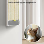 SVD.PET Cat Scratcher, Sisal Cat Scratching Board w/Replaceable Sisal Pad, Self-Groom Brush & Cat Toys, Vertical Cat Wall Scratcher, Cat Scratching Post for Indoor Wall, Furniture Protection