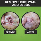 NOVEHA - Dog Ear Cleaner Wipes, Daily Ear Cleaner for Dogs & Cats - Stop Ear Itching with Aloe, Eucalyptus & Witch Hazel Ear Wipes for Dogs - for Odor Control, Dirt and Wax Removal, Unscented (300 Ct)