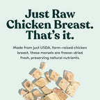 Little Hunter Freeze Dried Dog Treats - Chicken Breast - Raw Single Ingredient Chicken Breast Dog Treats for Snacks, Training, Dog Food Toppers - All Natural, Healthy Dog & Puppy Treats, 2 oz