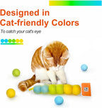 100% Wool Felt Cat Toy Balls – 6-Pack, 3 Colors – Natural, Durable & Safe Size for Kittens and Cats