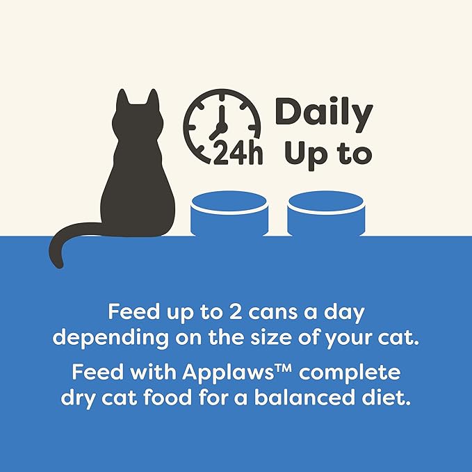 Applaws Natural Wet Kitten Food, Limited Ingredient, Grain-Free, Protein with No Artificial Additives, Tuna Fillet & Salmon in Broth (24 x 2.47oz Cans)