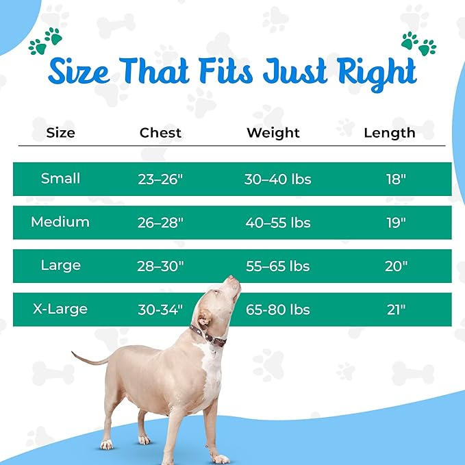 Tooth & Honey Muscle Shirt for Pitbulls – Lightweight Stretchy Dog Vest for Pit Bull Type Dogs – Soft, Breathable Dog Anxiety Shirt– Comfortable Summer Clothing for Large Breeds