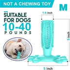 Chew Toy for Dog Toothbrush Stick Dog Toys for Aggressive Chewers Interactive Toys Treats Tough Toy to Keep Them Busy Chew for Small Dogs (Blue, L)