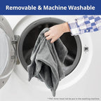 NICREW Dog Heating Pad, Temperature Adjustable Heated Dog Bed with Auto Shut Off Timer, Indoor Pet Heated Bed Mat for Cats and Dogs, 27.5 x 15.7 Inches