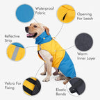 S Windproof Dog Winter Jackets - Outdoor Coats for Cold Weather & Rain, Waterproof with Leash Hole